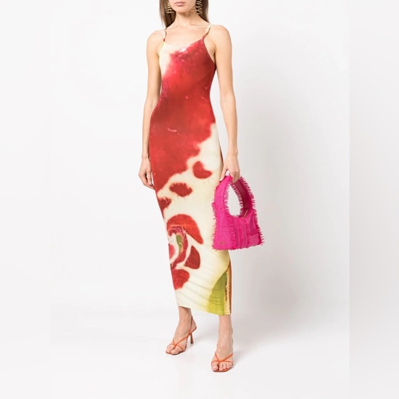 Cult Gaia Malfi Mini Fringe Straw Shoulder Bag - Picture 9 of 9